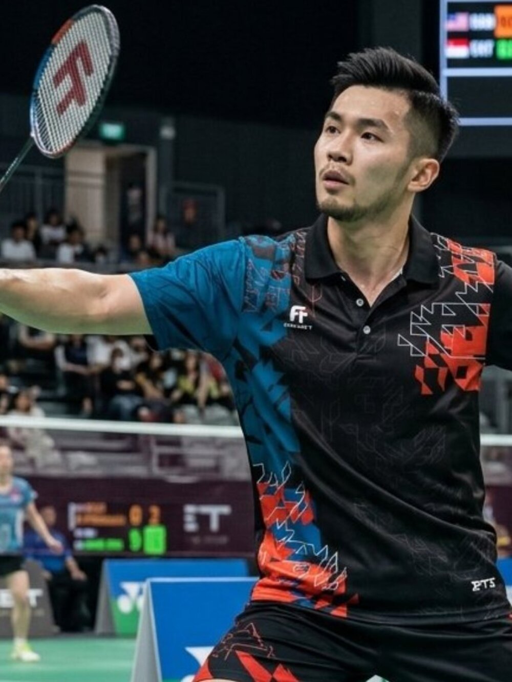 FELET Men's Badminton Short Sleeve Jersey Athletic Polo Shirt Size L Activewear